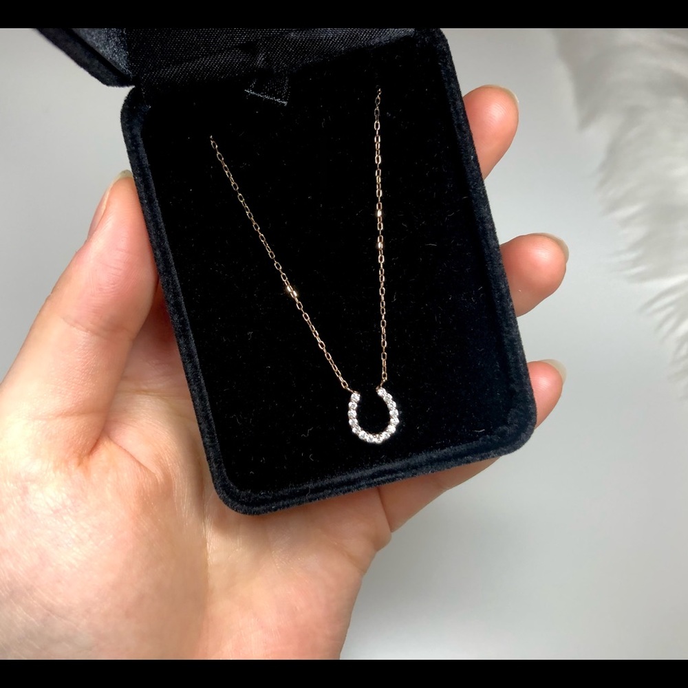 0.2ct real Diamond necklace 14k gold chain